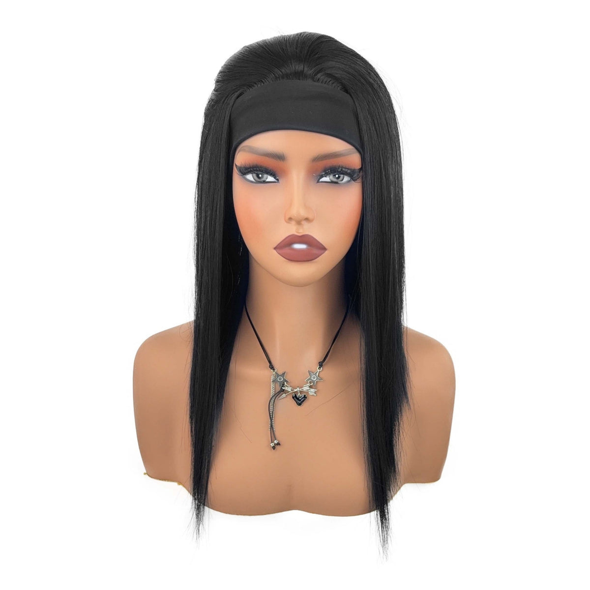 Jet black straight hair texture close-up – natural luster, very soft